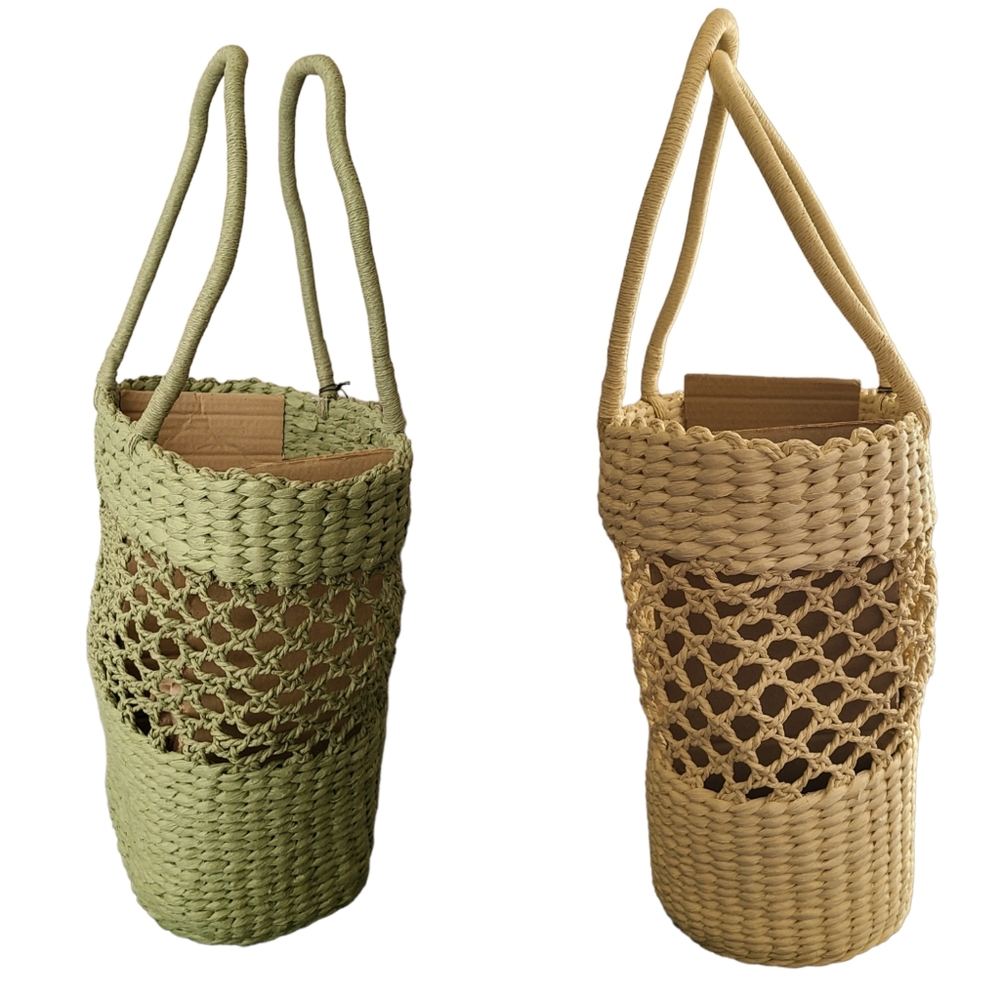 LAST ONE Straw Tote Handbag - Shade & Shore BEIGE ONLY - Picture 10 of 13